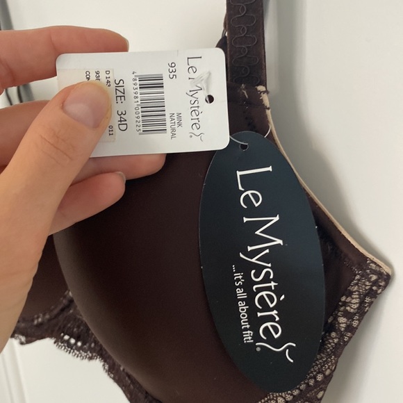 Le Mystere Isabella Underwire T-Shirt Bra style 935 in Natural Mink in 34D - Picture 7 of 9